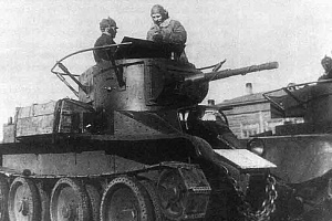 Радиофицированный танк БТ-5.